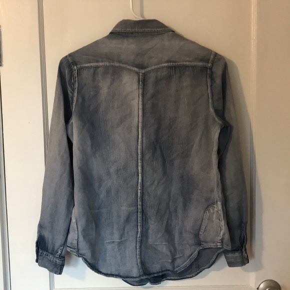 Medium Wash Chambray/Denim Shirt - Picture 2 of 5